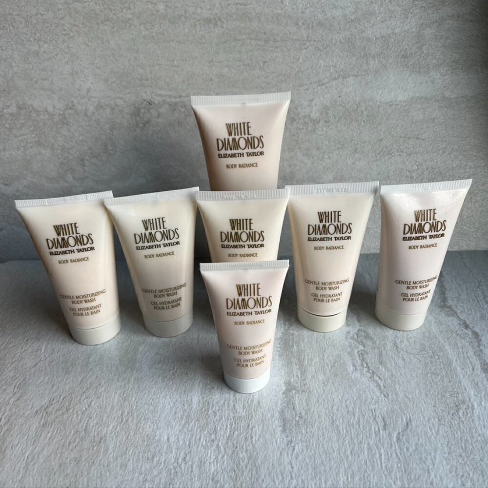 WHITE DIAMONDS by Elizabeth Taylor BODY WASH Bundle Travel Mini 1.7 oz